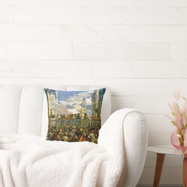 Veronese - The Wedding at Cana Throw Pillow (Couch)