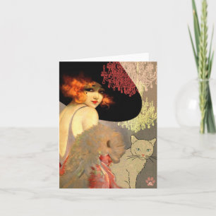 Veronica Cat and Chandelier Note Cards