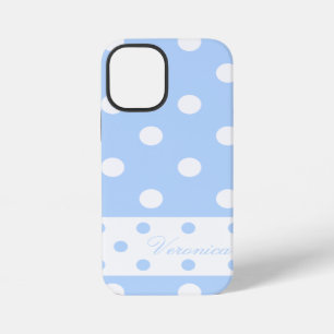Veronica - Cute Polka Dots With Your Name - iPhone 12 Mini Case
