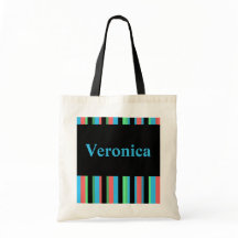 Veronica Pretty Striped Tote Bag