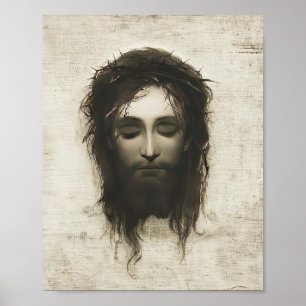 Veronica Veil Shroud Jesus Fase Crown of Thorns  Poster