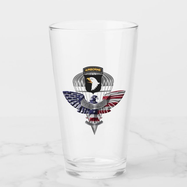 Verre 101e division aéroportée Aigle Customisé (Devant)