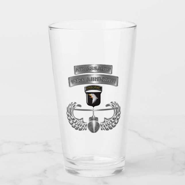Verre 101e division aéroportée "Insigne d'assaut aérien" (Devant)