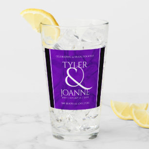 Verre 12ème anniversaire de la Mariage de soie