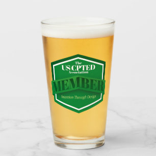 Verre 16 oz Membre de l'Association américaine CPTED en 