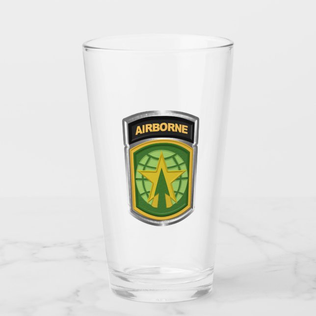 Verre 16e Police militaire BDE Patchs Customisé aéroport (Devant)