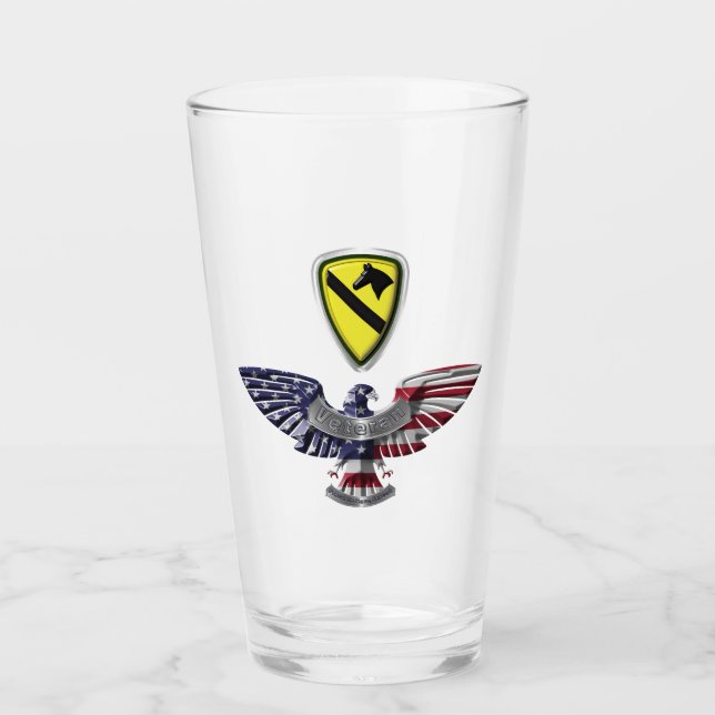 Verre 1re division de cavalerie Première équipe américai (Devant)