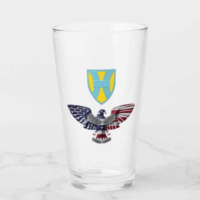 Verre 21e aigle du commandement du soutien du théâtre (Devant)
