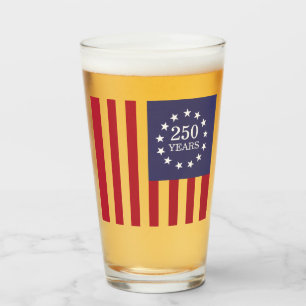 Verre 250e anniversaire d'Amérique Patriotique USA Indép