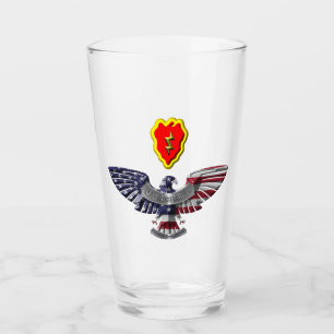Verre 25e division d'infanterie Ancien combattant de l'a