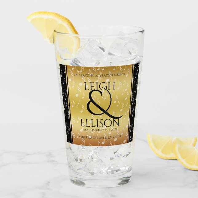 Verre 27e anniversaire du Mariage de musique (Devant glace)