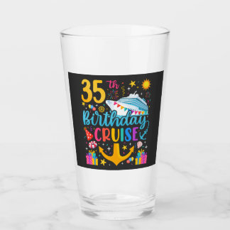 Verre 35e anniversaire Croisière B-Day fête Boire