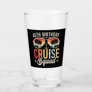 Verre 45E Anniversaire Famille d'Escouade de Croisière C