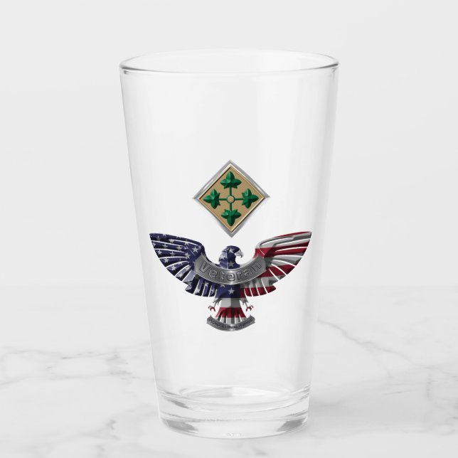 Verre 4e division d'infanterie Aigle (Devant)