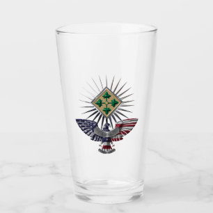 Verre 4e division d'infanterie Aigle spécial