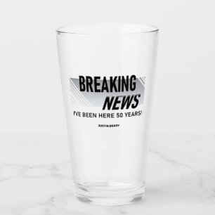 Verre 50 ans de travail Anniversaire Nouvelles de ruptur