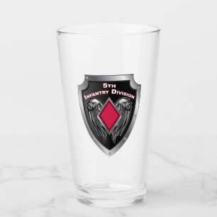Verre 5e division d'infanterie Bouclier personnalisé