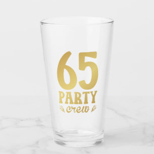 Verre 65 Équipage de fête 65e anniversaire Boire