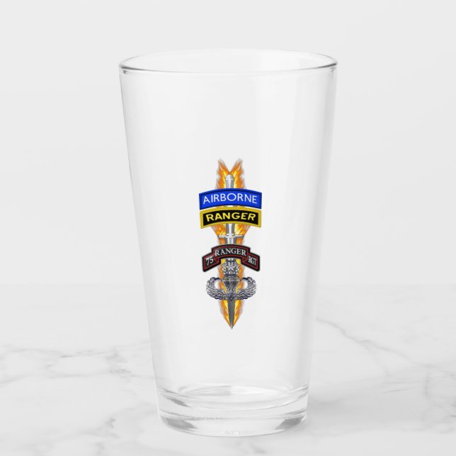 Verre 75e Ranger Régiment "Rangers Lead the Way" (Devant)