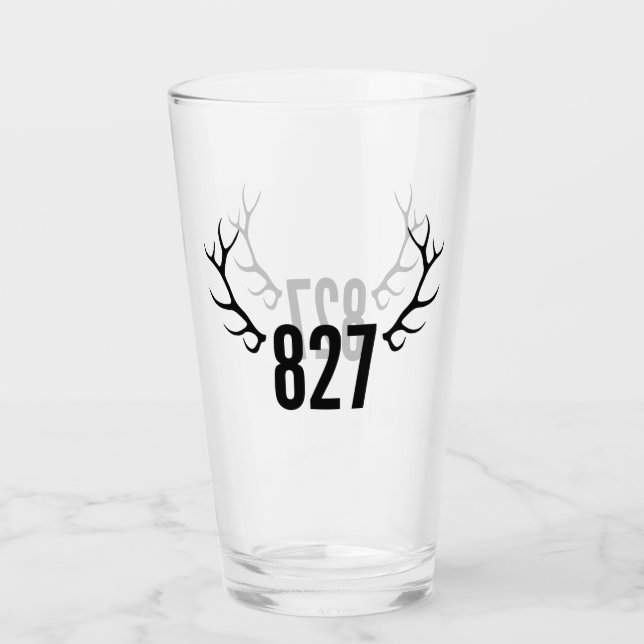 Verre 827 Cornes d'élans (Devant)