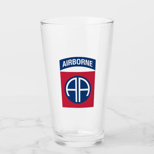 Verre 82e division aéroportée Insignia (Devant)