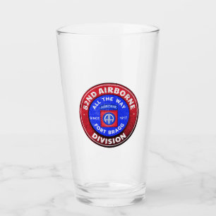 Verre 82e division aéroportée Logo antique