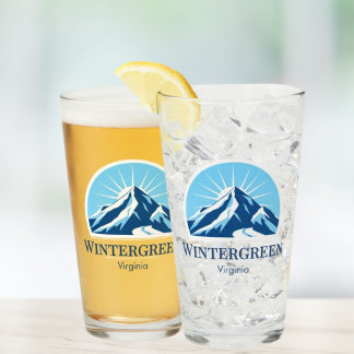 Verre à bière de la station de ski Wintergreen Vir