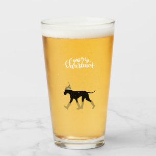 Verre à bière de Noël Great Dane