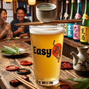 Verre à bière Easy Tiger – Typographie audacieuse