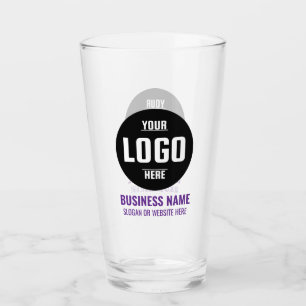 Verre à bière personnalisé 16oz avec logo et texte