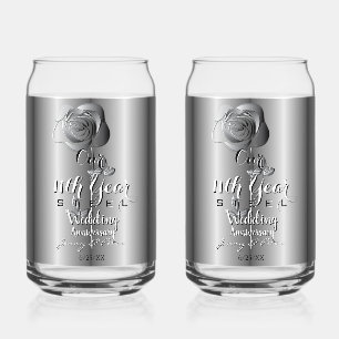 Verre à Can Rose en Acier pour les 11 ans d'Annive