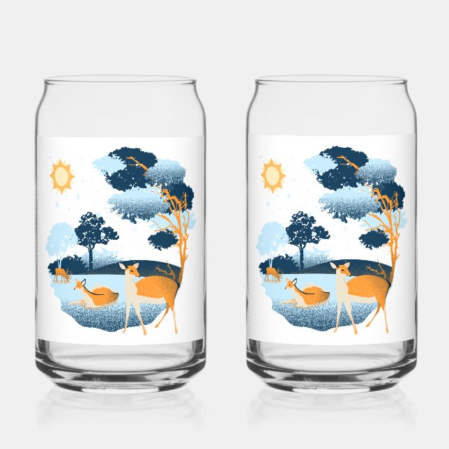 Verre à canne imprimé (Recto)