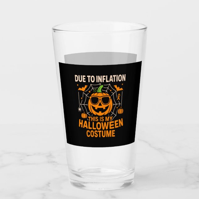 Verre A cause de l'inflation, voici mon Halloween (Devant)