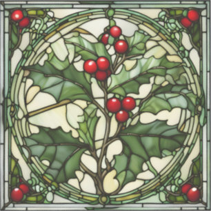 Verre à collier Christimas : Sticker Yule Holly Vi