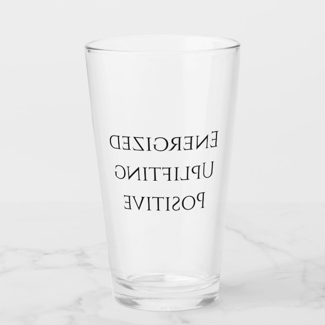 Verre à eau Hado ! Alimentation d'énergie positive (Devant)