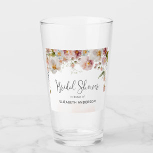Verre à Fête des mariées florale