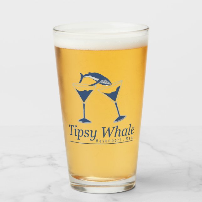 Verre à la pinte de baleine Tipsy (Devant (rempli))