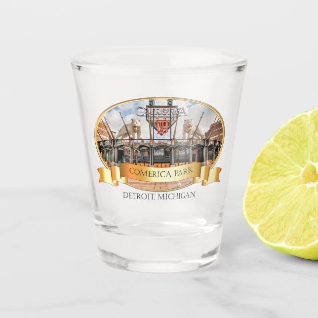 Verre à liqueur de Detroit - parc de Comerica (Devant)