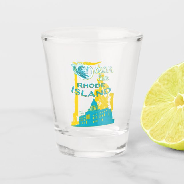 Verre à liqueur d'Île de Rhode (Devant)