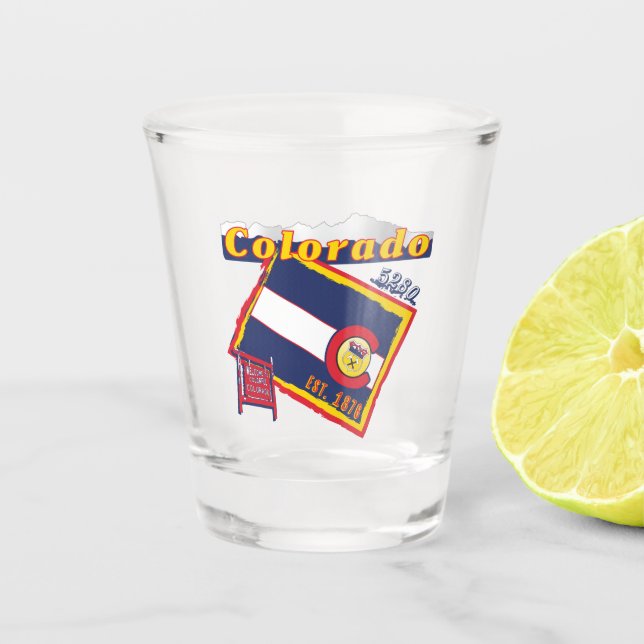 Verre à liqueur du Colorado (Devant)