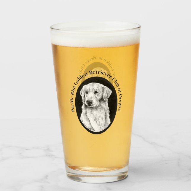 Verre à pinte d'or (Devant (rempli))