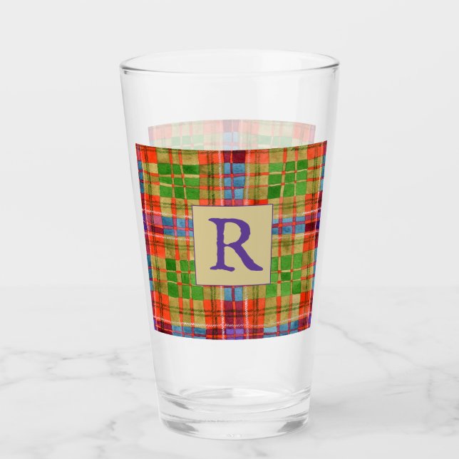 Verre à pinte MAC RAE TARTAN (Devant)