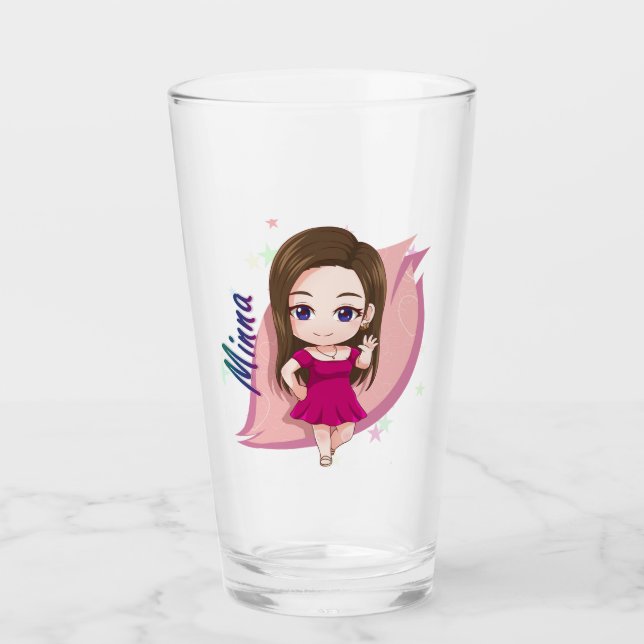 Verre à pinte - Minna Chibi (Devant)