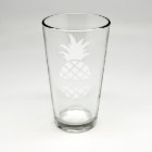 Verre à pinte sur mesure avec ananas Motif