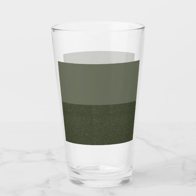 Verre à pinte vert mousse à deux tons (Devant)