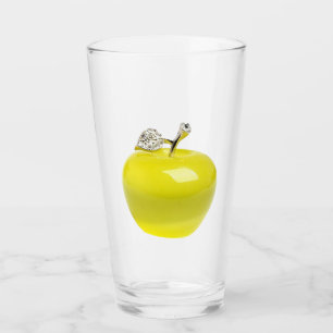 Verre à pomme jaune