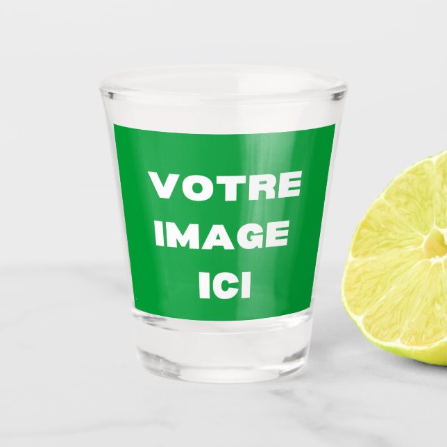 verre à shooter - Votre image ici - personnalisée Shot Glass (Front)