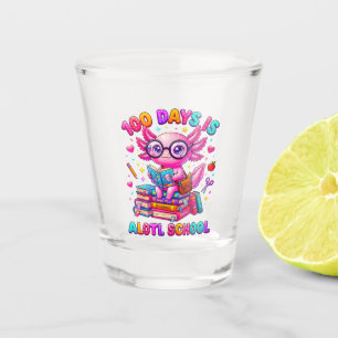 Verre A Shot 100 jours c'est Alotl École Filles Axolotl