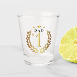 Verre A Shot #1 Fête des pères DAD Gold