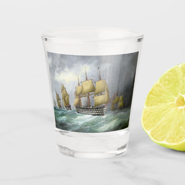 Verre A Shot 1er cuirassés à vapeur 1884 (Devant)